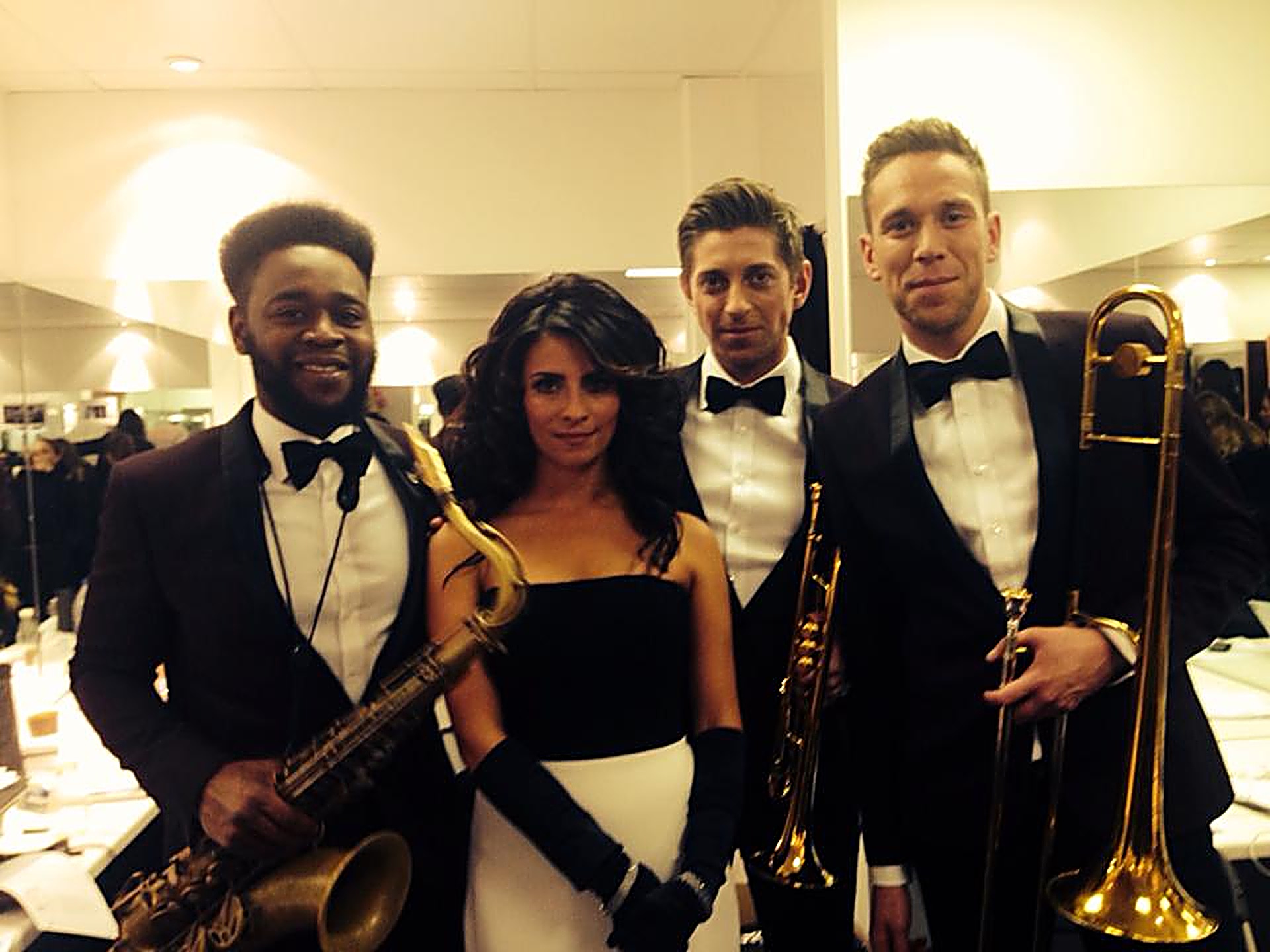 Performance with Paul McCartney's brass section, London